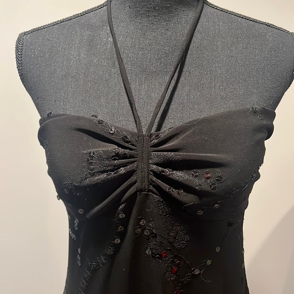 Black Dress with sparkles Sz L - Picture 2 of 6